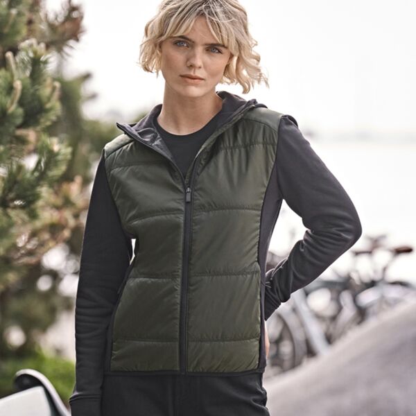 Tee Jays Ladies Hybrid-Stretch Hooded Jacket Thumbnail