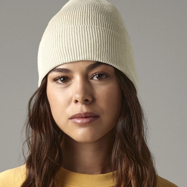 Organic cotton fine knit beanie Thumbnail
