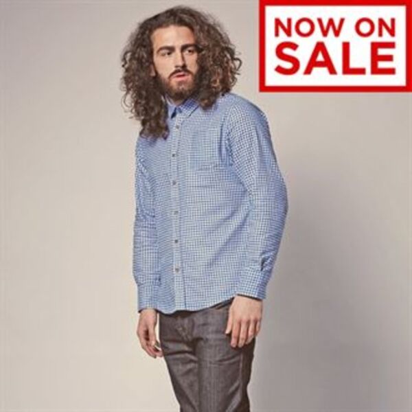 Blaze - Gingham check heavily brushed shirt Thumbnail