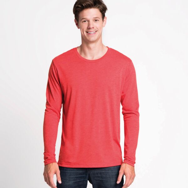 Next Level Apparel Unisex Long Sleeve Tri-Blend Crew T-Shirt Thumbnail
