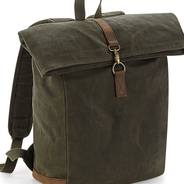Quadra Heritage Waxed Canvas Backpack Thumbnail