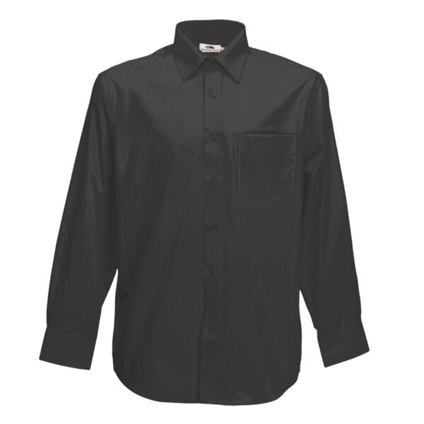 Fruit of the Loom Long Sleeve Poplin Shirt Thumbnail
