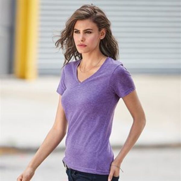Anvil women's fashion basic v-neck tee Thumbnail