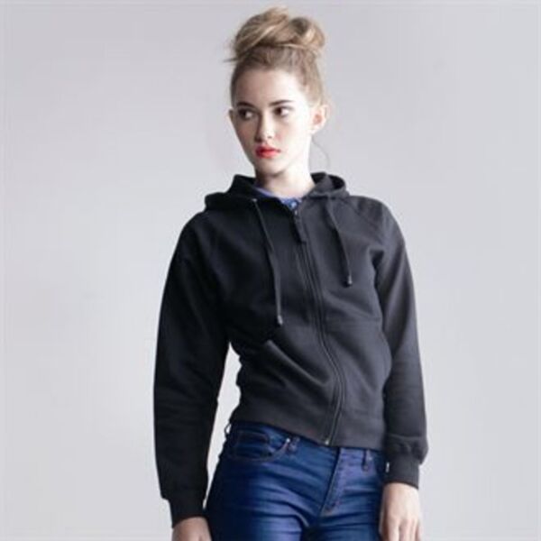 Women's zip through hoodie jacket Thumbnail