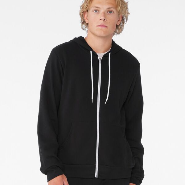 Unisex Zip-Up Poly/Cotton Fleece Hoodie Thumbnail