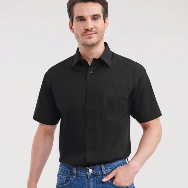 Short sleeve PolyCotton Poplin Shirt Thumbnail