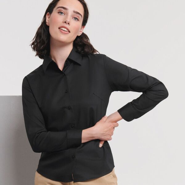 Women's long sleeve Oxford shirt Thumbnail