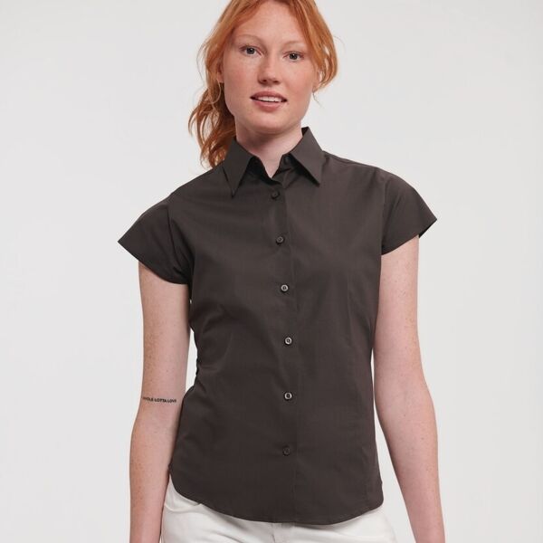 Women's Short sleeve fitted shirt Thumbnail
