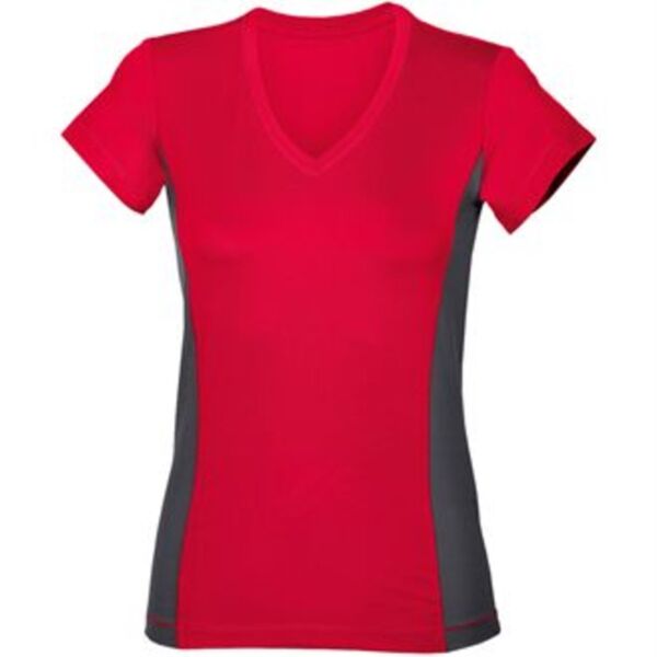 Tagless - Women's V Neck Contrast T Thumbnail