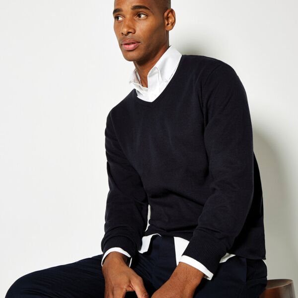 Men's Arundel V-Neck Sweater Long Sleeve Thumbnail