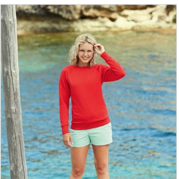 Lady-fit lightweight raglan sweatshirt Thumbnail