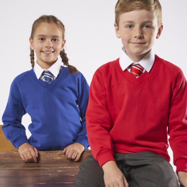 Kid's Coloursure™ V-neck Sweatshirt Thumbnail