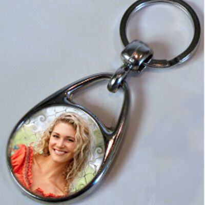 Keyring 30 mm aluminium circle  Thumbnail