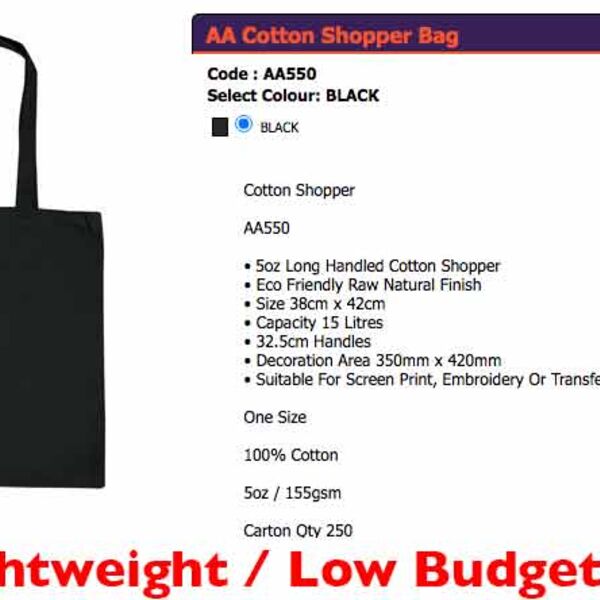 Cotton Tote Shopper BEST DEAL! Thumbnail