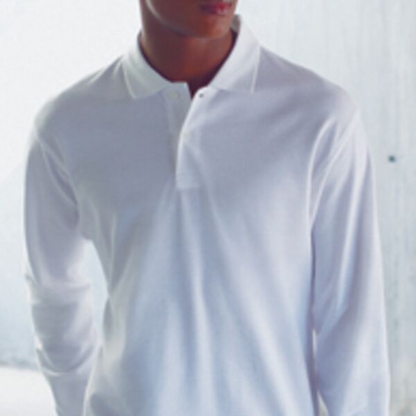 Premium long sleeve polo Thumbnail