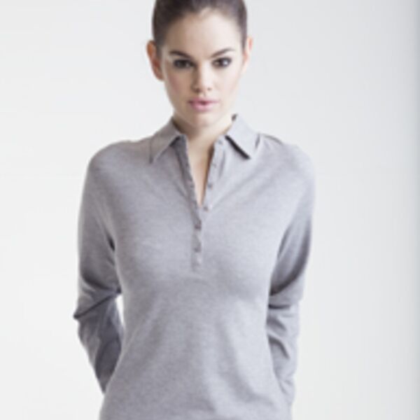 Ladies Long sleeve stretch polo  Thumbnail