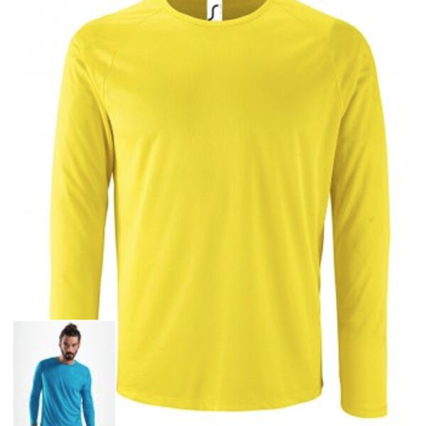 SOL'S Sporty Long Sleeve Performance T-Shirt Thumbnail